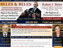 Tablet Screenshot of beleslaw.com